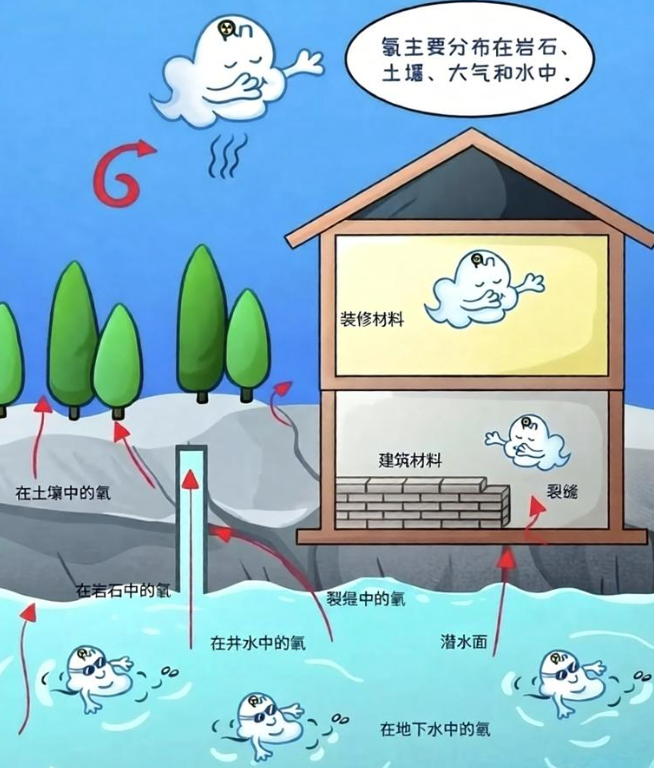 氡从哪里来？地下人防工程氡污染的三大源头